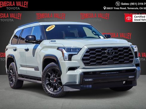 Certified 2025 Toyota Sequoia Platinum w/ TRD Off-Road Package AWD/4WD image 1