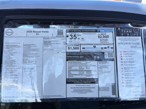 New 2025 Nissan Versa SV w/ Trunk Package image 12