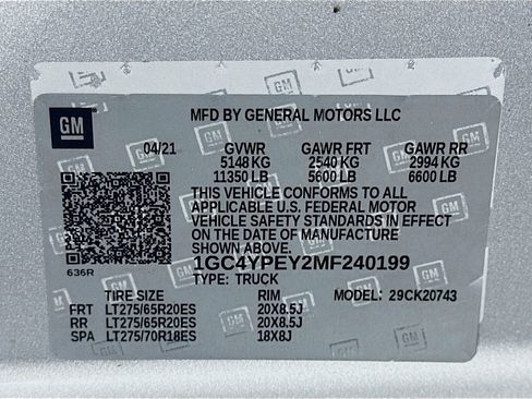 Used 2021 Chevrolet Silverado 2500 LTZ w/ LTZ Premium Package AWD/4WD image 36