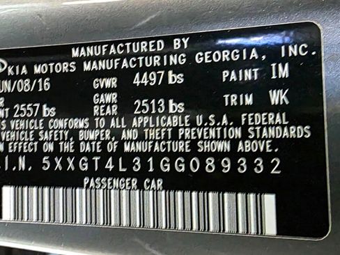 Used 2016 Kia Optima LX image 40