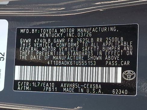 New 2026 Toyota Camry SE AWD/4WD image 21