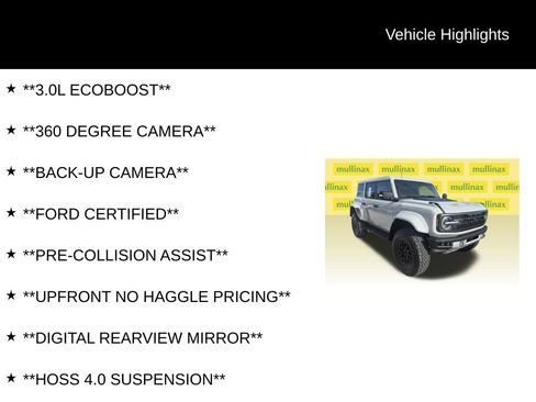 Used 2026 Ford Bronco Raptor AWD/4WD image 13