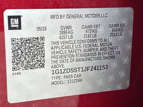 Used 2018 Chevrolet Malibu LT w/ Leather Package FWD image 23