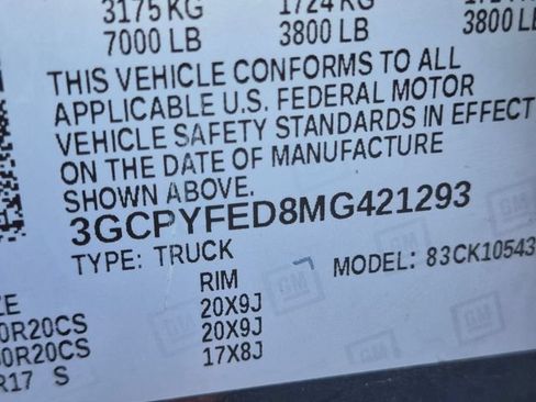 Used 2021 Chevrolet Silverado 1500 LT Trail Boss w/ Bed Protection Package AWD/4WD image 33