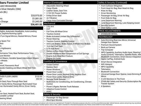 Used 2024 Subaru Forester Limited AWD/4WD image 34
