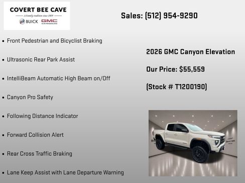 New 2026 GMC Canyon Elevation AWD/4WD image 12