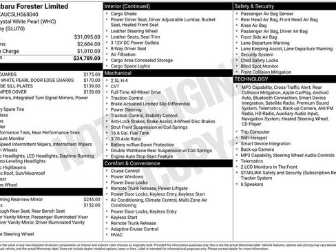 Used 2020 Subaru Forester Limited image 34