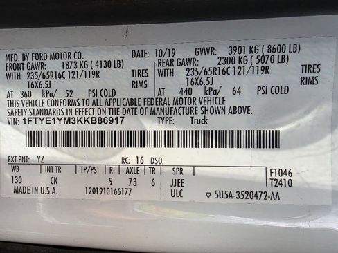 Used 2019 Ford Transit 150 130 Low Roof image 36