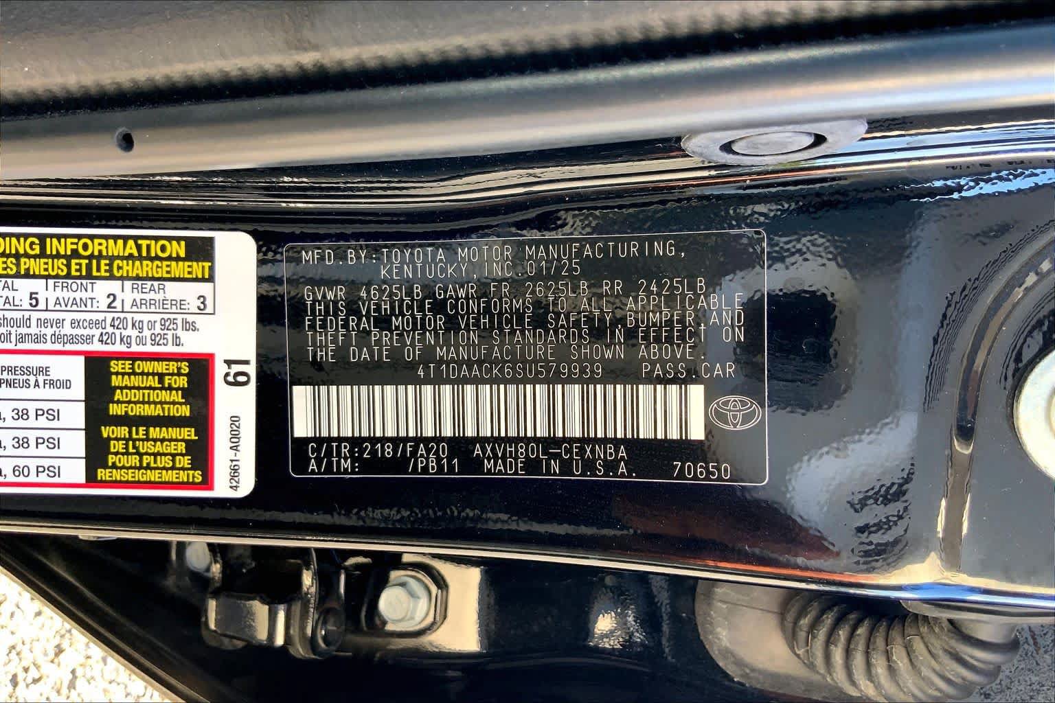 Certified 2025 Toyota Camry LE FWD image 36