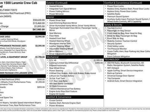 Used 2022 RAM 1500 Laramie w/ G/T Package RWD image 7
