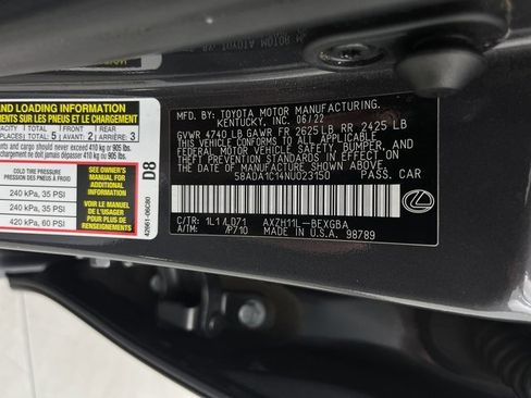 Used 2022 Lexus ES 300h w/ Premium Package image 35