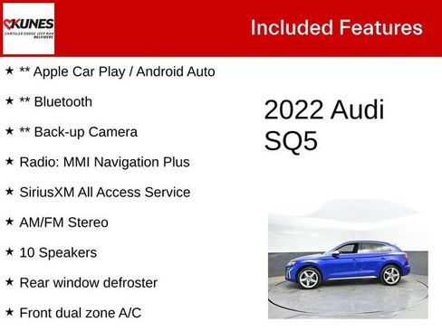 Used 2022 Audi SQ5 Premium Plus w/ Premium Plus Package AWD/4WD image 3
