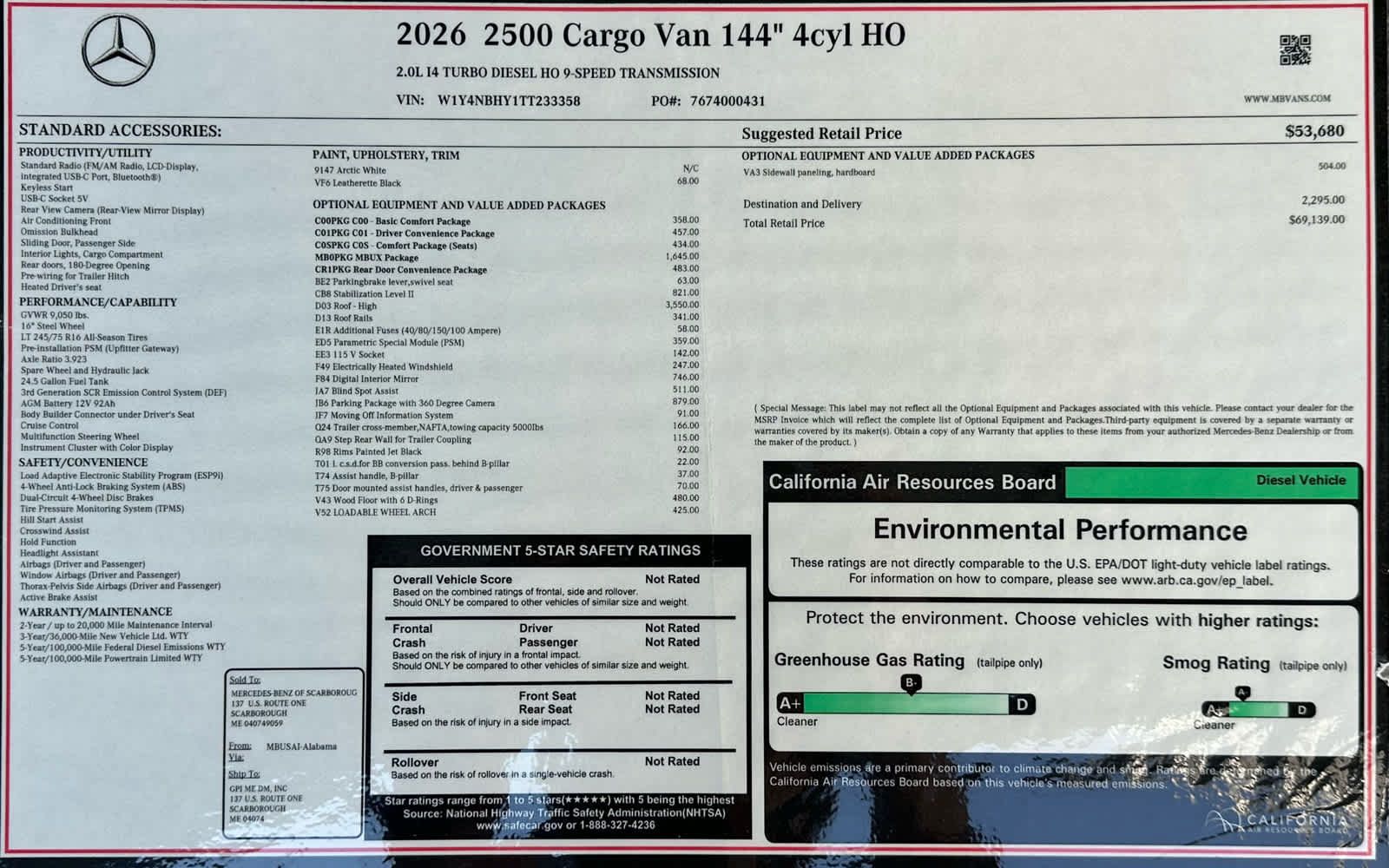 Used 2026 Mercedes-Benz Sprinter 2500 image 27