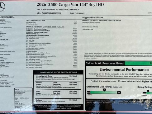 Used 2026 Mercedes-Benz Sprinter 2500 image 27