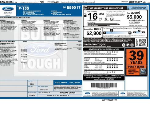 Used 2016 Ford F150 XL w/ Heavy-Duty Payload Package AWD/4WD image 3