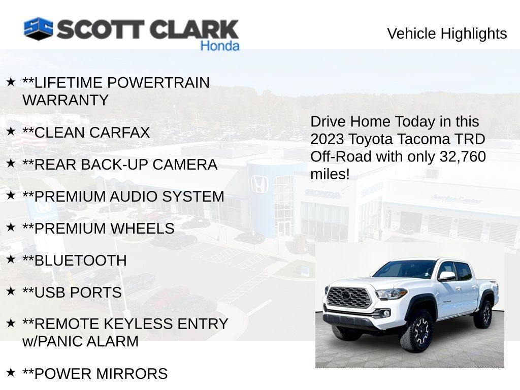 Used 2023 Toyota Tacoma TRD Off-Road w/ Technology Package AWD/4WD image 11