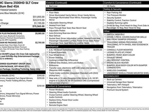 Used 2016 GMC Sierra 2500 SLT w/ Duramax Plus Package image 36