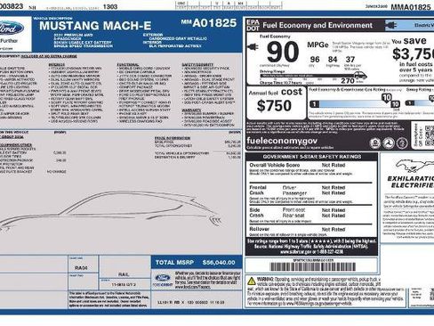 Certified 2021 Ford Mustang Mach-E Premium AWD/4WD image 3