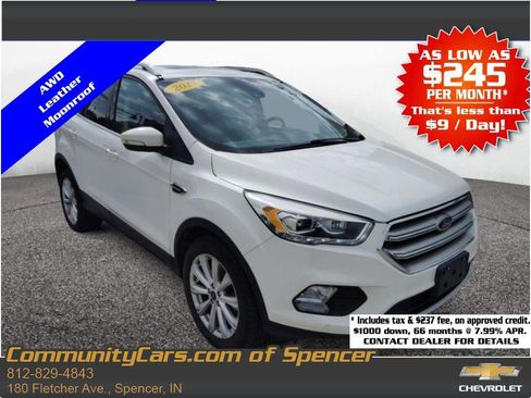 Used 2017 Ford Escape Titanium w/ Equipment Group 301A AWD/4WD image 1