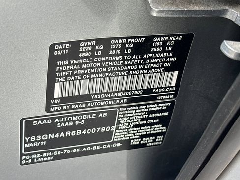 Used 2011 Saab 9-5 Turbo4 FWD image 33