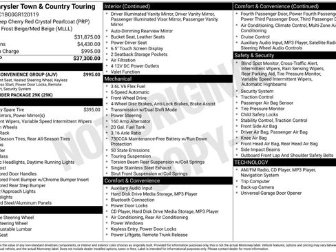 Used 2016 Chrysler Town & Country Touring w/ Driver Convenience Group image 3