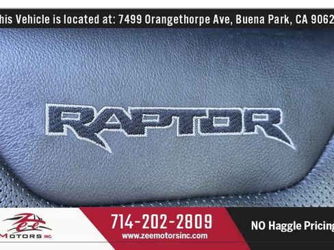Used 2018 Ford F150 Raptor w/ Equipment Group 801A Mid image 24
