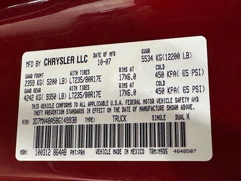 Used 2008 Dodge Ram 3500 Truck SLT AWD/4WD image 24