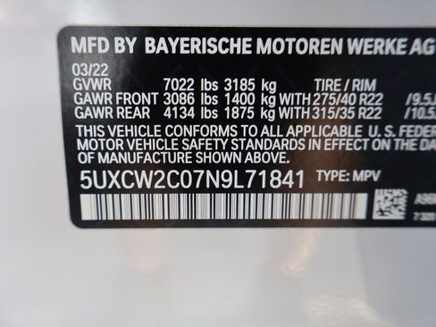 Used 2022 BMW X7 xDrive40i w/ Executive Package AWD/4WD image 47