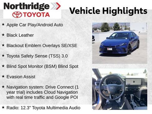 Used 2026 Toyota Camry XSE FWD image 2