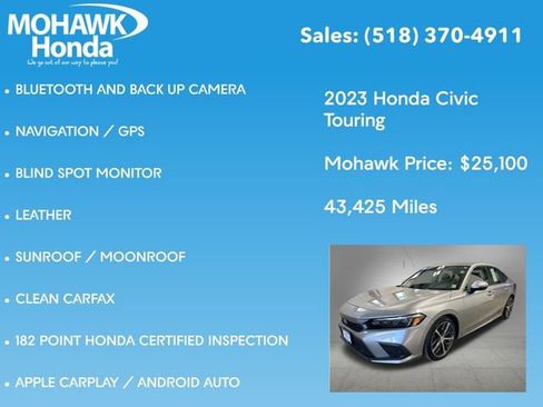 Certified 2023 Honda Civic Touring image 8