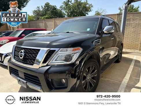 Used 2019 Nissan Armada Platinum w/ Captain's Chairs Package RWD image 1