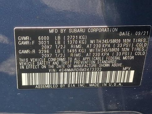 Used 2021 Subaru Ascent Touring w/ Popular Package #2 AWD/4WD image 27