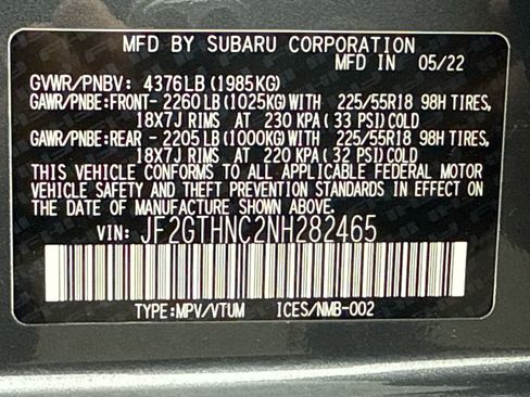 Used 2022 Subaru Crosstrek 2.5i Limited w/ Moonroof Package 2 image 22