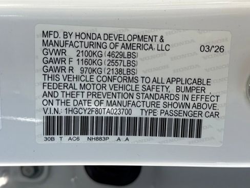 New 2026 Honda Accord Touring image 28