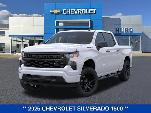 New 2026 Chevrolet Silverado 1500 Custom w/ Turbomax Blackout Package AWD/4WD image 7