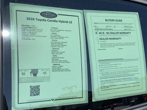 Used 2026 Toyota Corolla LE image 36