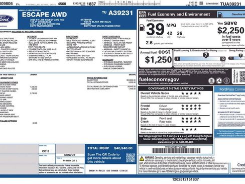 New 2026 Ford Escape ST-Line Select w/ Tech Pack #2 AWD/4WD image 6