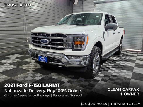Used 2021 Ford F150 Lariat AWD/4WD image 1