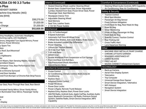 New 2026 MAZDA CX-90 3.3 Turbo w/ Premium Plus Pkg image 39