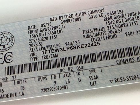 Used 2025 Ford F150 XLT w/ Equipment Group 302A MID image 55