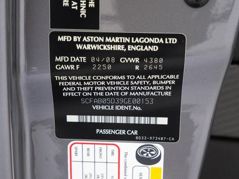 Used 2009 Aston Martin DBS Coupe RWD image 65