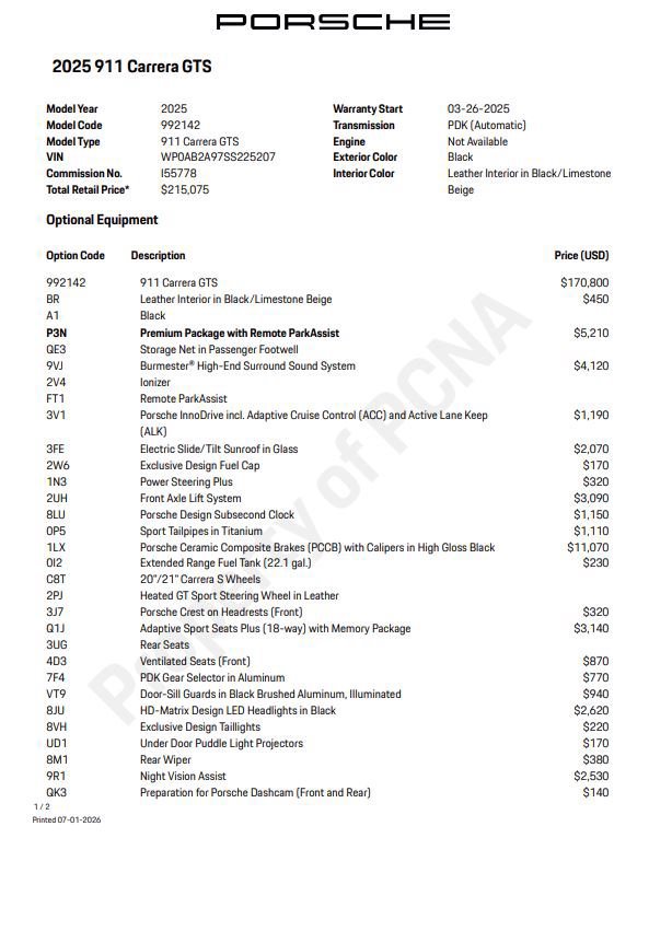 Certified 2025 Porsche 911 Carrera GTS RWD image 6