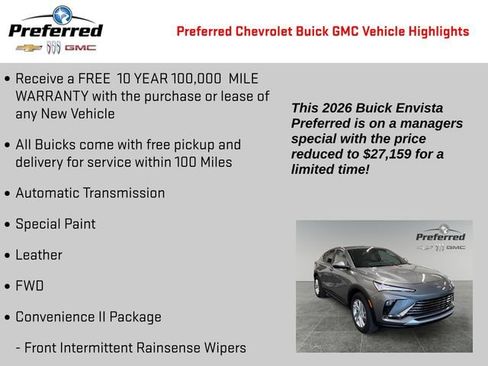 Used 2026 Buick Envista Preferred w/ Convenience II Package FWD image 2