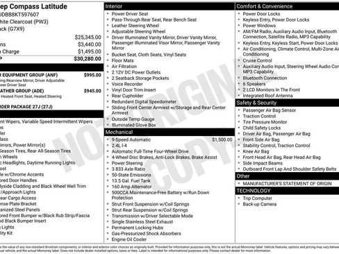 Used 2019 Jeep Compass Latitude w/ Popular Equipment Group AWD/4WD image 25