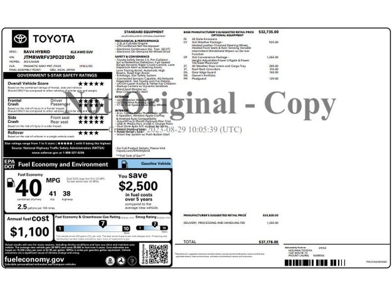 Used 2023 Toyota RAV4 XLE w/ Convenience Package AWD/4WD image 9