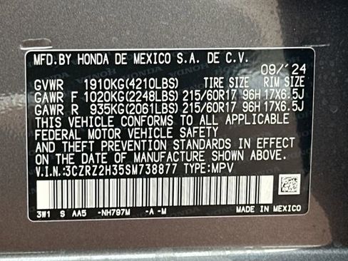 Used 2025 Honda HR-V LX image 31