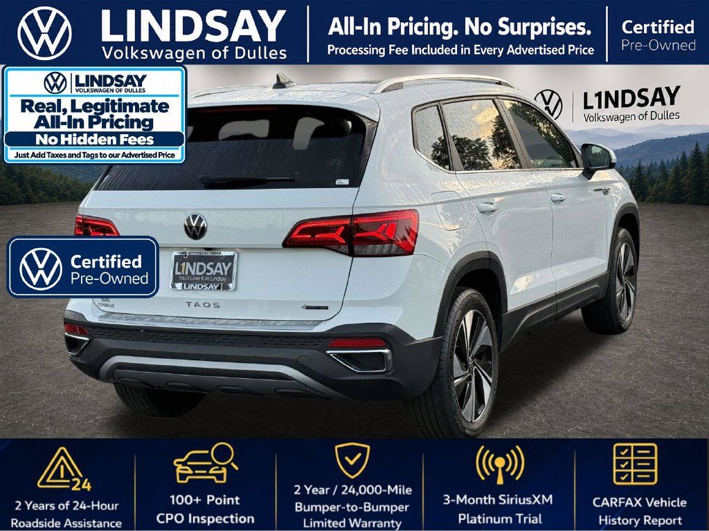 Certified 2023 Volkswagen Taos SE w/ Panoramic Sunroof Package AWD/4WD image 8