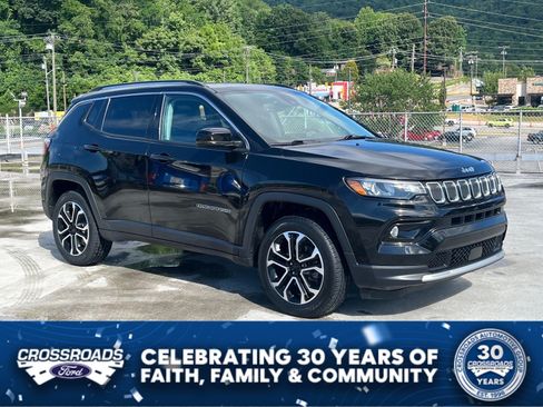 Used 2022 Jeep Compass Limited w/ Sun and Sound Group AWD/4WD image 1