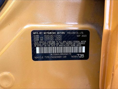 Used 2024 Mitsubishi Mirage ES FWD image 30