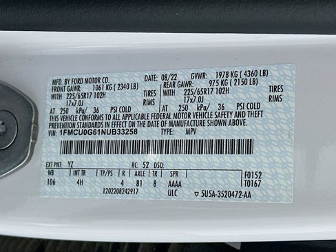Used 2022 Ford Escape SE w/ Convenience Package FWD image 31